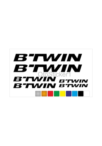 Btwin Bisiklet Kadro Sticker Seti Premium Kalite