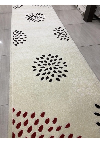 Saray Halı Samyeli 10940 Wk 80X300 Krem 3 Metre Yolluk !