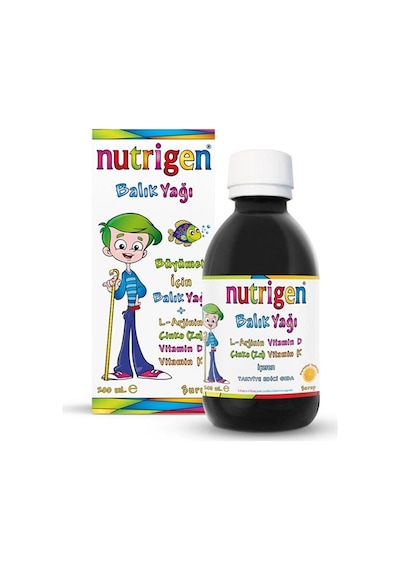 Nutrigen Portakal Aromalı Balık Yağı Şurubu 200   ML