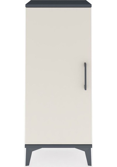 Arges Komodin 2 Raflı Tek Kapaklı 44x30x106 Antrasit-aytaşı Antrasit