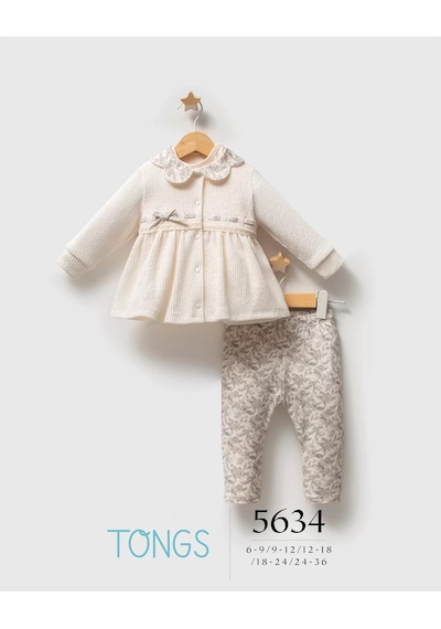 Melonika Tongs Baby Little Honey 3'lü Takım 5634 Ekru Çok Renkli