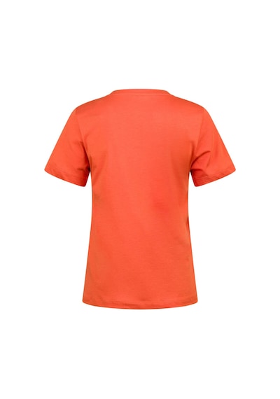 2as Alone Baskılı V Yaka Kadın T-shirt 413 TURUNCU