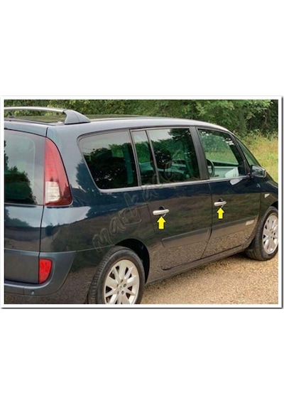 Renault Espace Krom Kapı Kolu 2006 Sonrası 4 Kapı Paslanmaz  Çelik