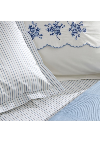 Karaca Home Virelle %100 Pamuk Nish Set Çift Kişilik Pike Takımı Mavi
