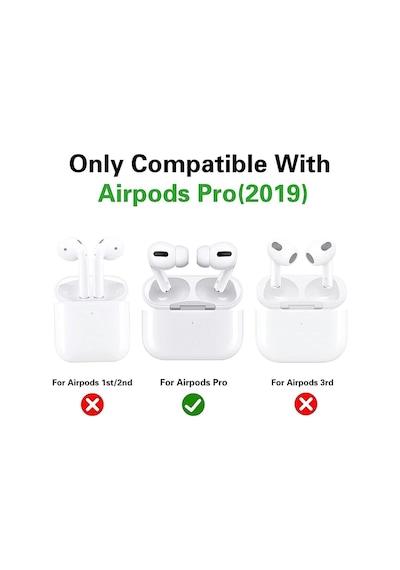 Airpods Pro Nesil Uyumlu Parıltılı Koruyucu Kapak Kelebek Sevimli Sert Silikon Koruma Kılıf Ekru