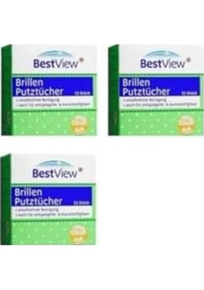 Bestview View Gözlük Telefon Ekran Temizleme Mendili 156 Adet Kutu