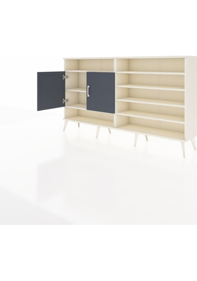 Arges Konsol 7 Raflı 2 Kapaklı 176x30x99 Aytaşı-antrasit/çam Aytaşı-antrasit/çam Arges Konsol 7 Raflı 2 Kapaklı 176x30x99 Aytaşı-antrasit/çam Aytaşı-antrasit/çam