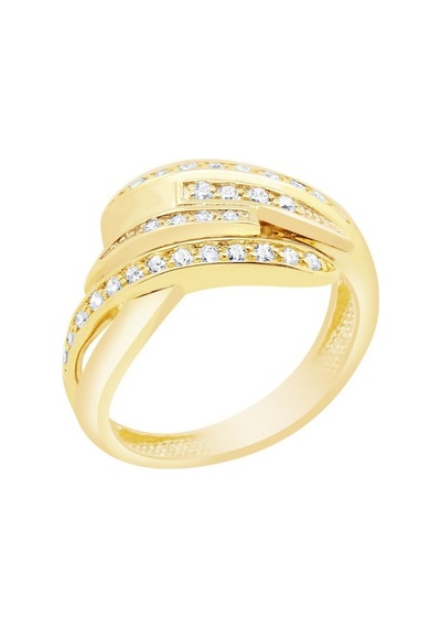 Diamond Line - Gülaylar - Sarı Beyaz Altın 14 Ayar Koleksiyon Yüz (535529360)