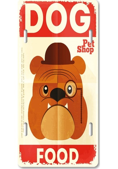 Coşafak Dog Temalı - Retro - Vintage Plaka - Tablo Metal 15X30Cm