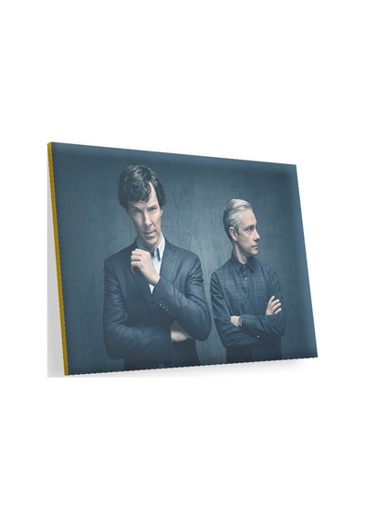 Cakasepetim Sherlock Ve Dr.watson Görseli Ahşap Mdf Tablo