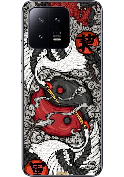 Xiaomi Mi 13 Pro Uyumlu Şeffaf Kılıf Aesthetic 4 Tasarımlı