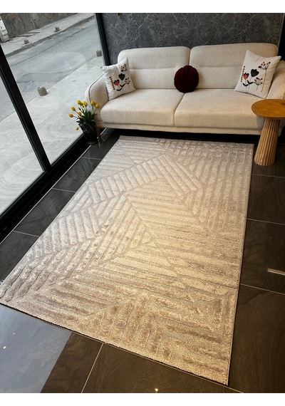 West Halı Salon, Oturma, Yatak Odası Halısı Desen Kodu 68369-095 Krem