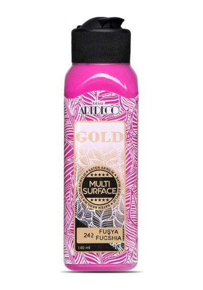 Artdeco Gold Multi Surface Saten Akrilik Boya 140Ml 242 Fuşya