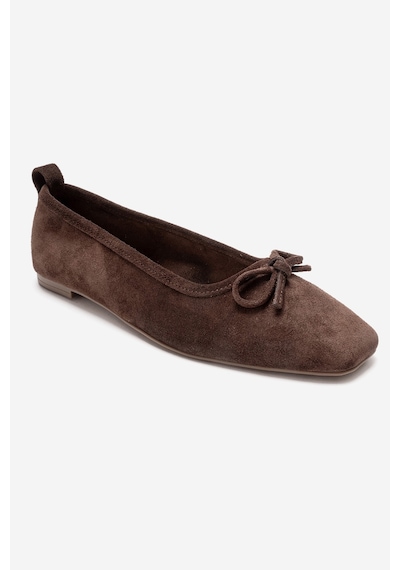 Luvishoes Sosa Kahverengi Süet Hakiki Deri Küt Burunlu Fiyonklu Kadın Babet Ayakkabı Kahverengi Luvishoes Sosa Kahverengi Süet Hakiki Deri Küt Burunlu Fiyonklu Kadın Babet Ayakkabı Kahverengi