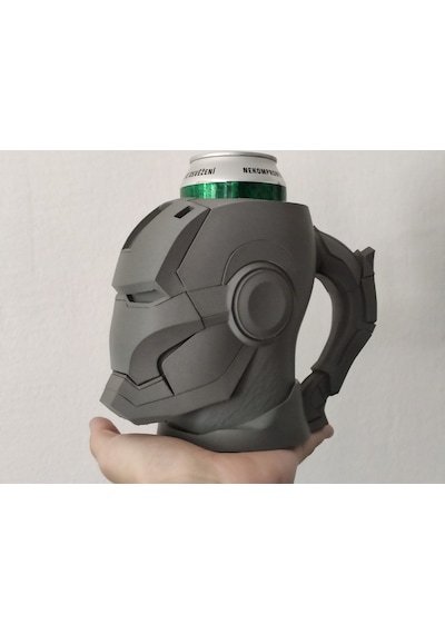 Iron Man Temalı 0.5l Kutu İçecek Tutucu Ve Dekoratif Kupa
