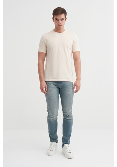 Cazador Basic Süprem Erkek T-shirt 46230 Bej Bej