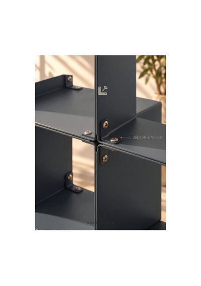 Node 9 Lu Modüler Metal Kitaplık 9 Bölmeli Küp Tasarım Dekoratif Raf Sistemi Gri - 940105938 Gri Node 9 Lu Modüler Metal Kitaplık 9 Bölmeli Küp Tasarım Dekoratif Raf Sistemi Gri - 940105938 Gri