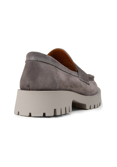 Deery Kadın Hakiki Süet Gri Püsküllü Loafer - 02035zgrıc01