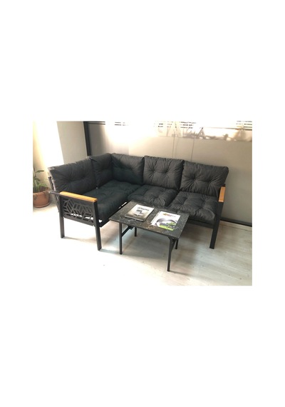 Miami Melisa 2+2 Köşe Yön Değiştirilebilir Koltuk Takımı Balkon-bahçe-kafe Mermerdesen 70x50cm Sehpa Antrasit Miami Melisa 2+2 Köşe Yön Değiştirilebilir Koltuk Takımı Balkon-bahçe-kafe Mermerdesen 70x50cm Sehpa Antrasit