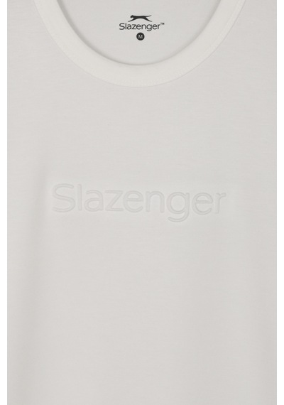 Slazenger Zuranıs Erkek Beyaz Tişört