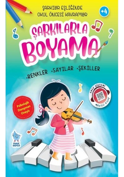 Şarkılarla Boyama Seti - 4 Kitap Takım- Minik Damla
