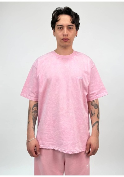 Zaee Nakışlı Oversize Tişört Pembe