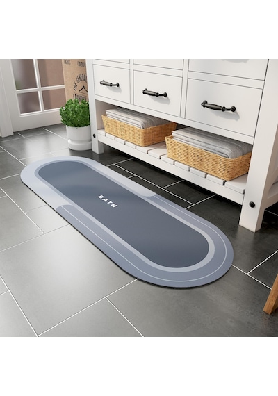 Sihirli Paspas Banyo Paspası Su Emici Mutfak Koridor Paspas Kaymaz Tabanlı 40cm - 120cm Yuvarlak Diğer
