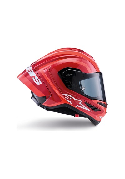 Alpinestars Supertech R10 Carbon Arius Spor Motosiklet Kaskı Siyah Beyaz Kırmızı Siyah - Beyaz - Kırmızı