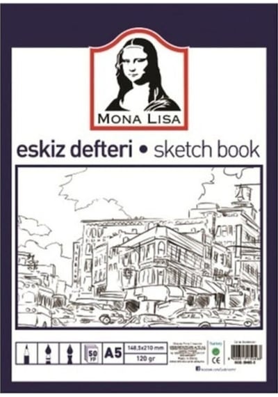 Südor Mona Lisa A5 Eskiz Defteri 50 Yp 120 G