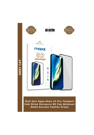 Özel Seri Oppo Reno 15 Pro Temperli Cam Ekran Koruyucu 6d Cep Aksesuar Mobil Koruma Telefon Ürünü