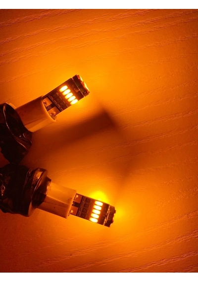 Turuncu 15 Led T10 Park Ampulü, Plaka, Tavan, Iç Ortam Aydınlatma