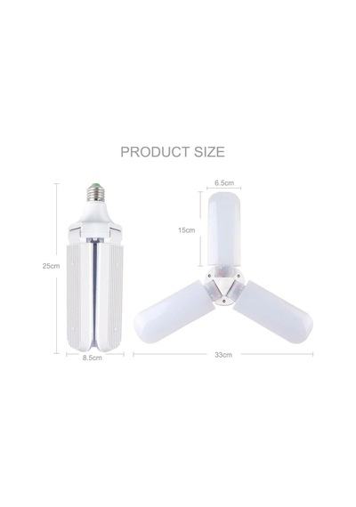 Sunlife Beyaz Işık 3 Pervaneli 45 Watt Tasarruflu Karışık