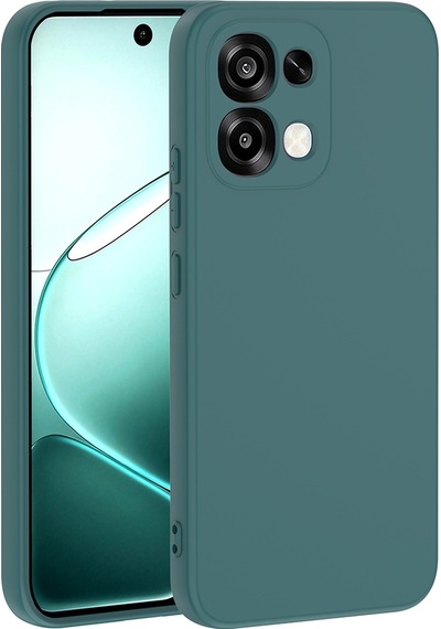Oppo A6 Pro Kılıf Mkst Mara Lansman Kapak - Koyu Yeşil