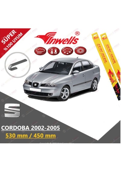 Seat Cordoba 2003-2005 İnwells Ön Muz Silecek Takımı