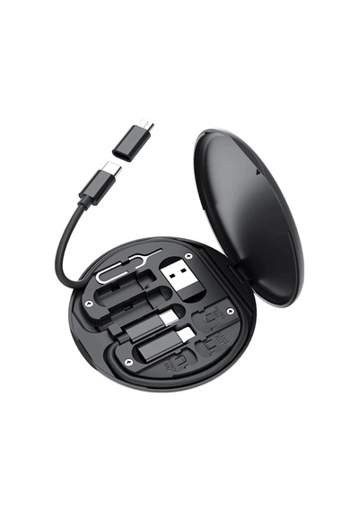 60w Destekli Kablo Kutusu Seyahat Kablo Seti 5'i 1 Arada Usb Type-c Şarj Kablosu Seti Lisinya