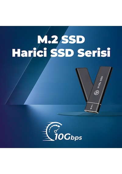 NPO DK02 512 GB 900/1000 MB/S NVMe M.2 USB-A/Type-C Taşınabilir Harici SSD