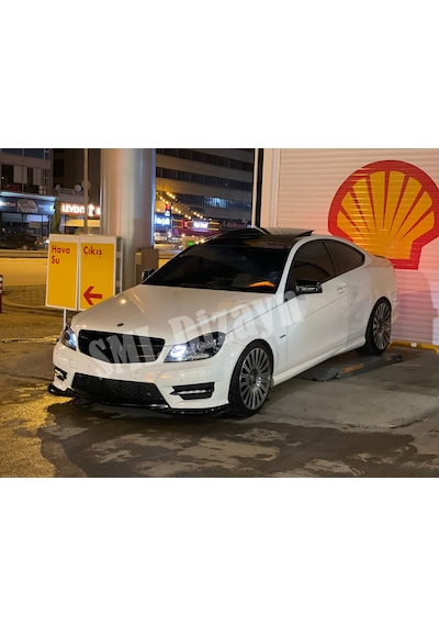 Mercedes W204 C180 Makyajlı Ön Lip Plastik C180 Ön Ek C180 Karlık