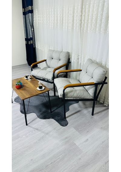 Madame Home Lale Balkon, Bahçe, Cafe Metal Kanepe Koltuk Takımı 2 Tekli + Sehpa Açık Gri Madame Home Lale Balkon, Bahçe, Cafe Metal Kanepe Koltuk Takımı 2 Tekli + Sehpa Açık Gri