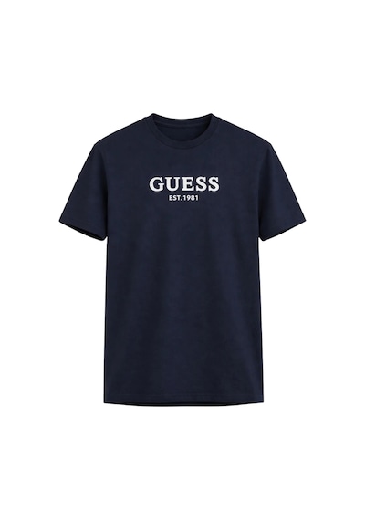 Guess M6gı16k3032 Cn Ss Guess Logo Con Erkek Tişört Lacivert