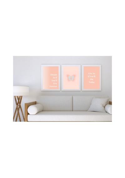 Aesthetic Spiritual Aura Enerji Motto Poster Seti, 9 Adet