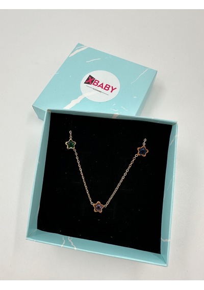 Xbaby Yıldız Taşlı Gold Kolye Altın - Gümüş