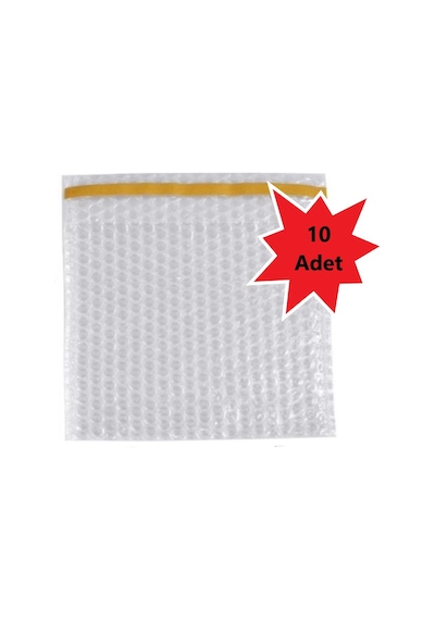 Balonlu Patpat Torba, 90gr. Bantlı Baloncuklu Torba 30cm En X 30cm Boy + 5cm Kapak 10 Adet