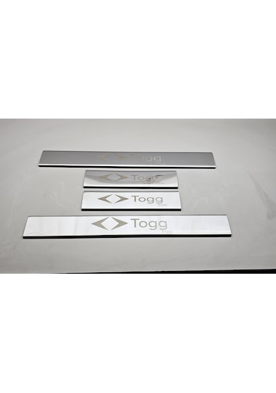 Togg T10x Krom Lazer Yazılı Kapı Eşiği