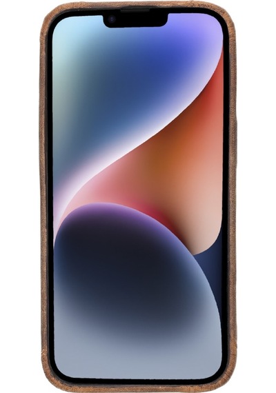 Apple İphone 14 Uyumlu Deri Arka Kapak Rock G2 Diğer