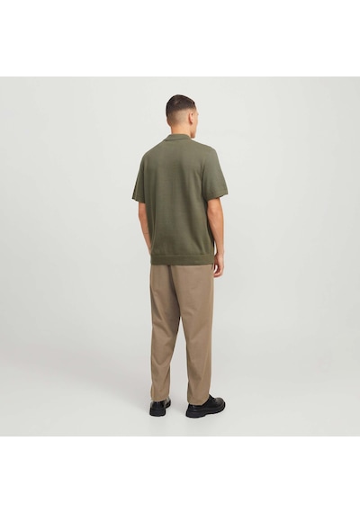 Jack & Jones Milano Spring Erkek Haki Polo Tişört 12271401-teal Yeşil