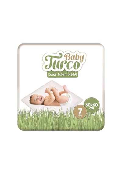 Baby Turco 60x60 Cm 7'li Bebek Bakım Örtüsü 12'li Paket Baby Turco 60x60 Cm 7'li Bebek Bakım Örtüsü 12'li Paket