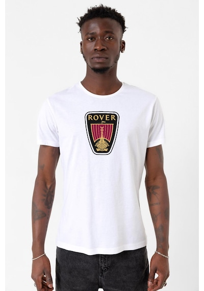 Vikings Rover Amblem Beyaz Erkek Bisikletyaka Tshirt 001