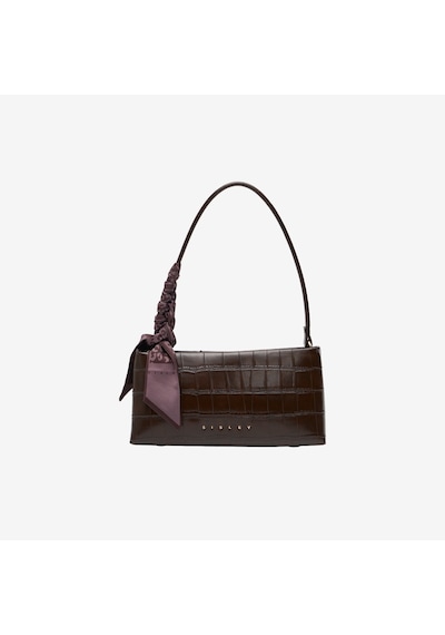 Kroko Kahve Omuz Çantası Kadın Sısley Sly 482 Sisley