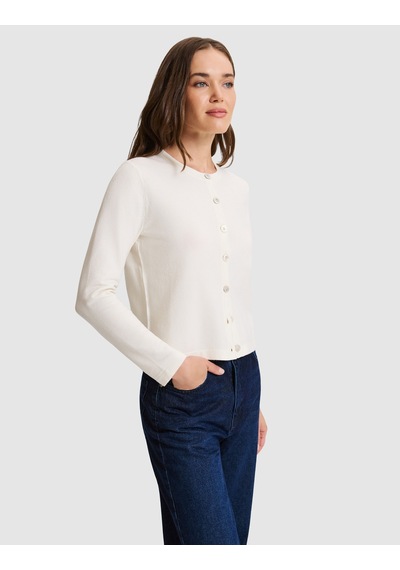 Pierre Cardin Ekru Slim Fit Basic Triko Hırka 50330224 Vr019