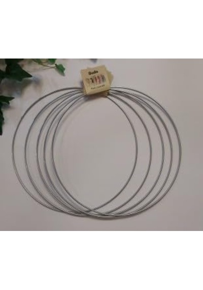 Enludo Metal Makrome Çember 35 Cm 5li Set Galvanizli Kasnak Halka Düş Kapanı Endsetcem35 Diğer